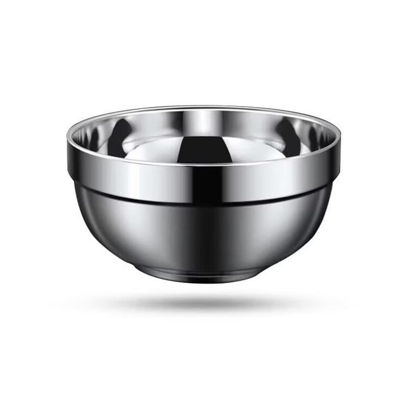 304 Stainless Steel Double-Layer Anti-Scald Soup Bowl