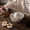 100ml Cherish White Matte Glazed Teapot Luxury Tea Infuser Pot Tea Maker Kettle With Ball Hole Dahongpao Drinkware Gift Supplies