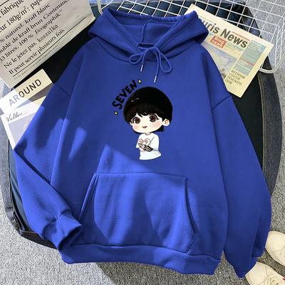 JungKook Seven Hoodie Ženy Harajuku Estetické Funny Kawaii Mikiny Unisex Podzim Zima Ležérní Fleece Svetry Mikiny Topy