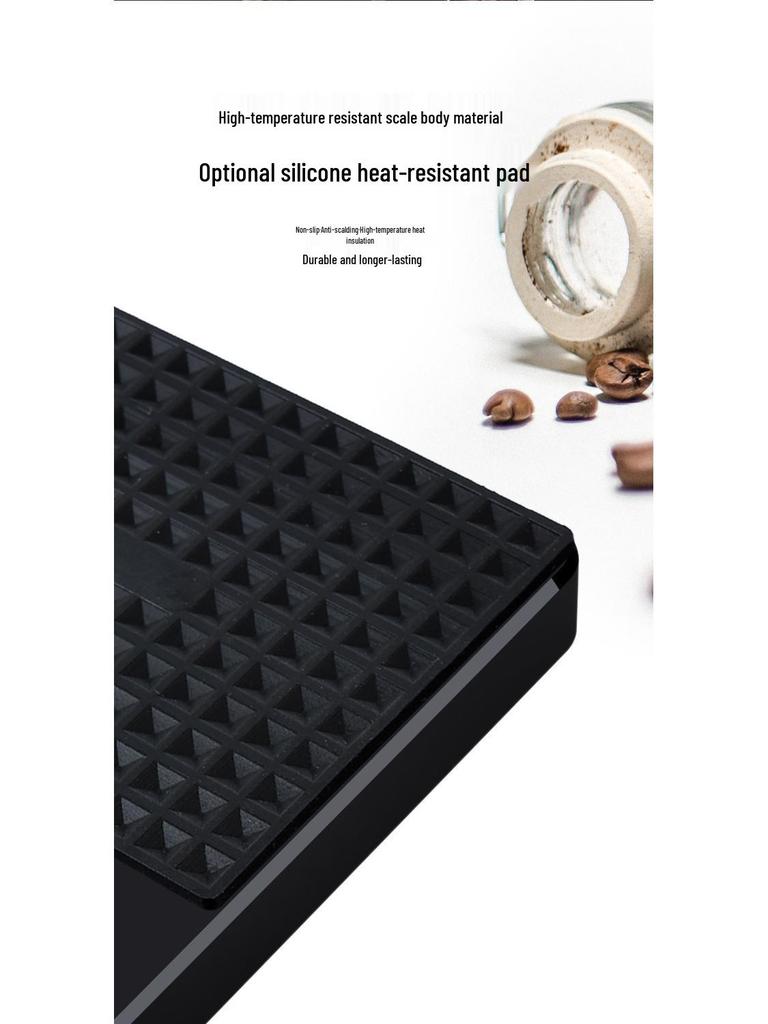 Kompakte Pour-Over Kaffeewaage mit Timer - Kleine elektronische Küchenwaage für präzises Wiegen