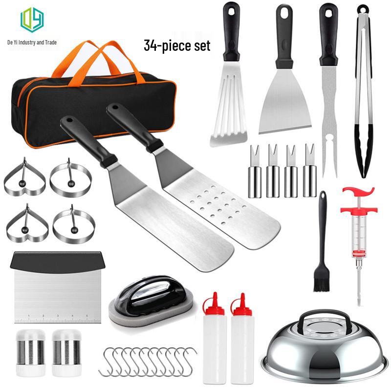 Hot Sale BBQ Tool Set: Outdoor Grill & Teppanyaki Spatula Kit