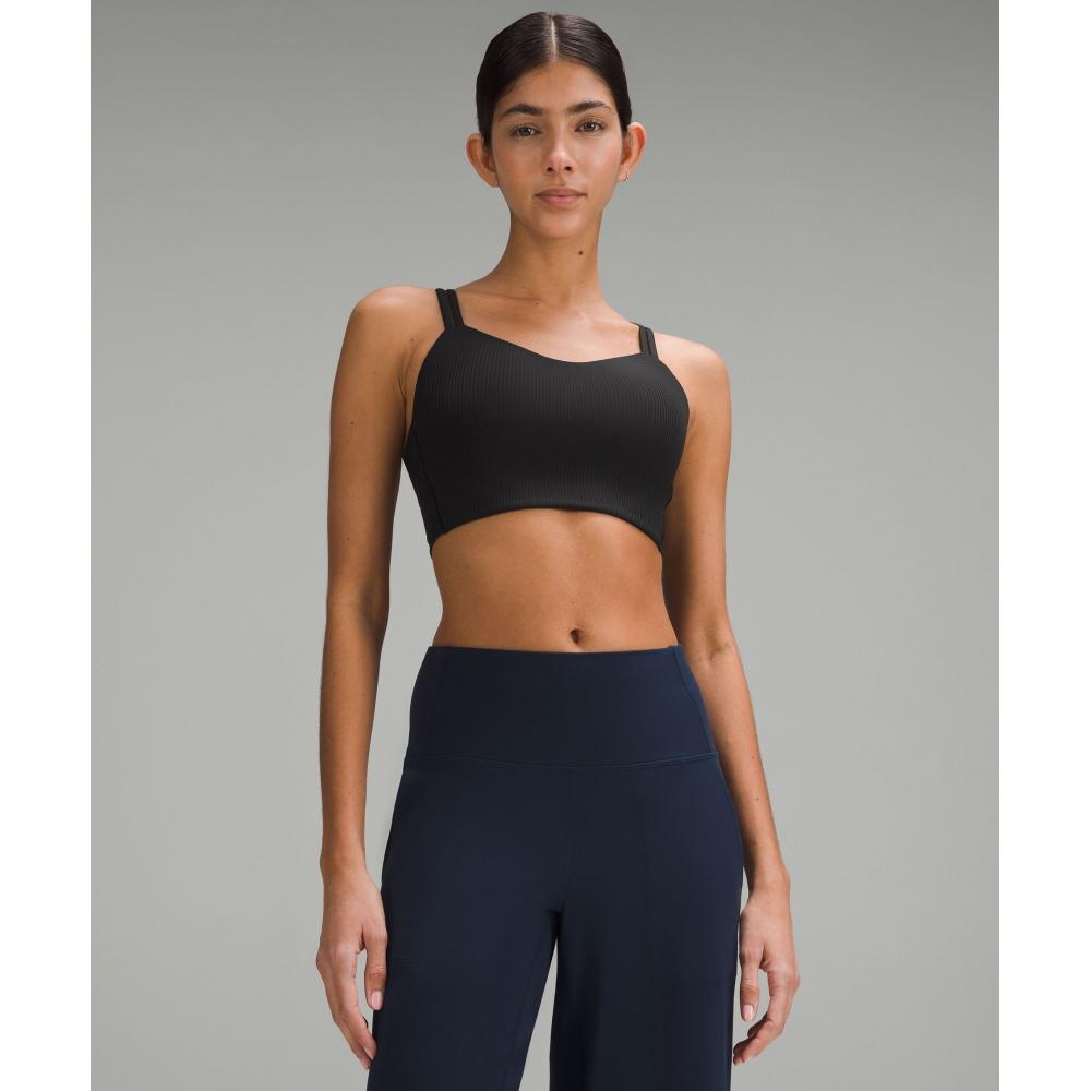 

Lululemon Бюстгальтер Like A Cloud RiBBed Longline с легкой поддержкой и чашкой BC черного цвета 8
