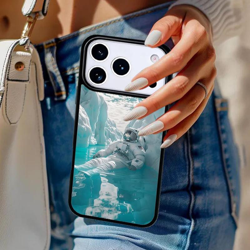 Astronaut In The Ocean Space Phone Case For iPhone 17 Air 14 15 13 12 Max Cover For Apple 14 15 16 16e 11 Pro Max Plus Coque