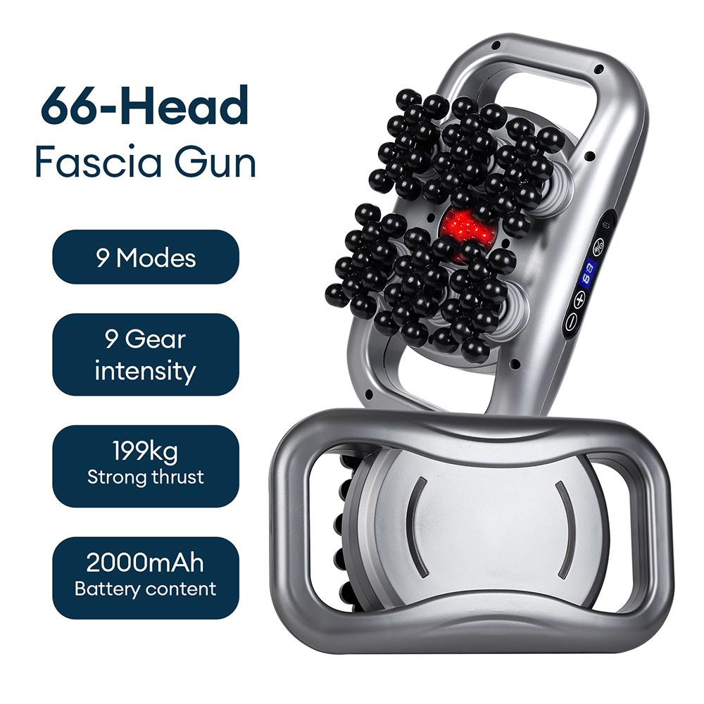 66-head Fascia Gun High Frequency Vibration Body Massage Gun Back Massager Waist Massager Neck Shoulder Thigh Fascia masajeador