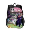 Zaino di JoJo's Bizarre Adventure Resistente alla Moda Cartone Animato Cerniera Grande Capacità Miglior Regalo di Compleanno per Ragazzo e Ragazza