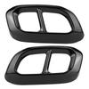2 Stuks RVS Staartpijp 4 Uitlaat Sierstuk Passend voor Mercedes Benz GLC GLE GLS W167 X253 X167 2020