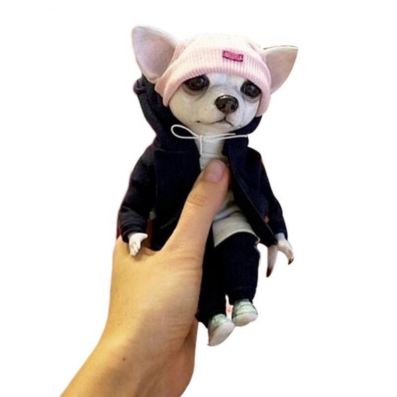 Niedliches Tier Mogwai Handgemachte Welpenpuppen Von Valentina Gekova Chihuahua SharPei Hund Statue Heimdeko Figur Zubehör