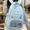 Starry Sky Transparent Backpack With Breathable Comfort For Middle School Students