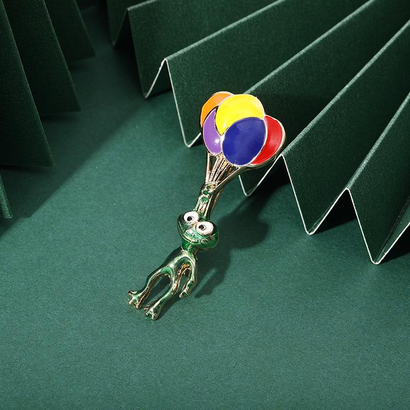 

1 Pc Creative All-match Frog Balloon Brooch Shirt Casual Brooch Pin