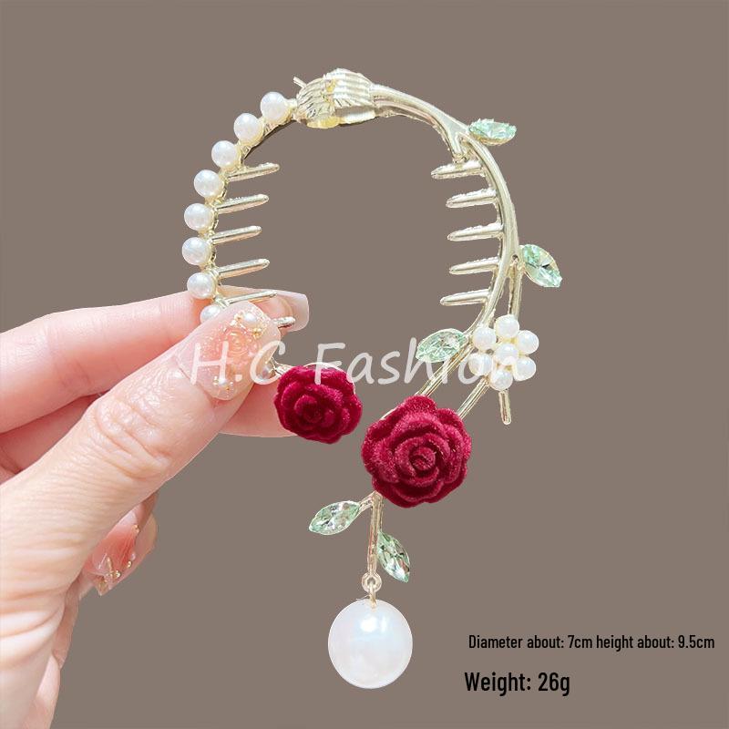 Elegant Lily of the Valley Tassel Hairpin: Timeless Updo Clip for a Refined Look