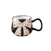 Original Style, Small Fresh And Exquisite Girl'S Heart, Small Floral Bow, High-Value Coffee Cup