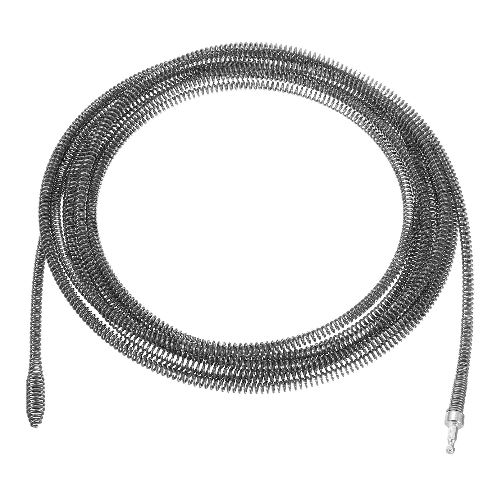 

uxcell 1 шт. Средство для удаления засоров 10 мм толщиной, средство для удаления волос для стоков, соединитель для электродрели с пружинным тросом, сантехнический трос для кухонной раковины, ванны