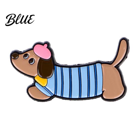 Statement Jewelry Brooch Dog Cat Cute Dachshund Dog/Kitten Enamel Pin