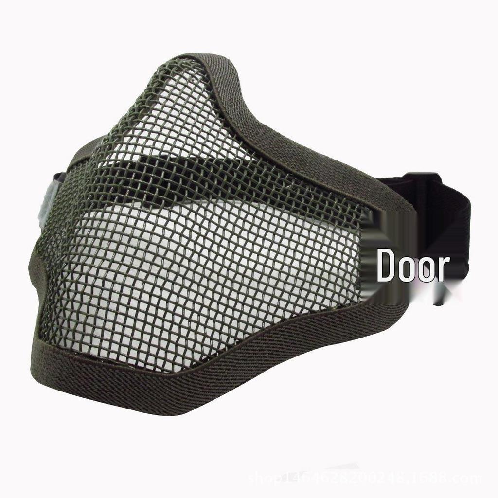 V1 Tactical Outdoor Self-Defense Half Face Steel Mesh Protective Mask