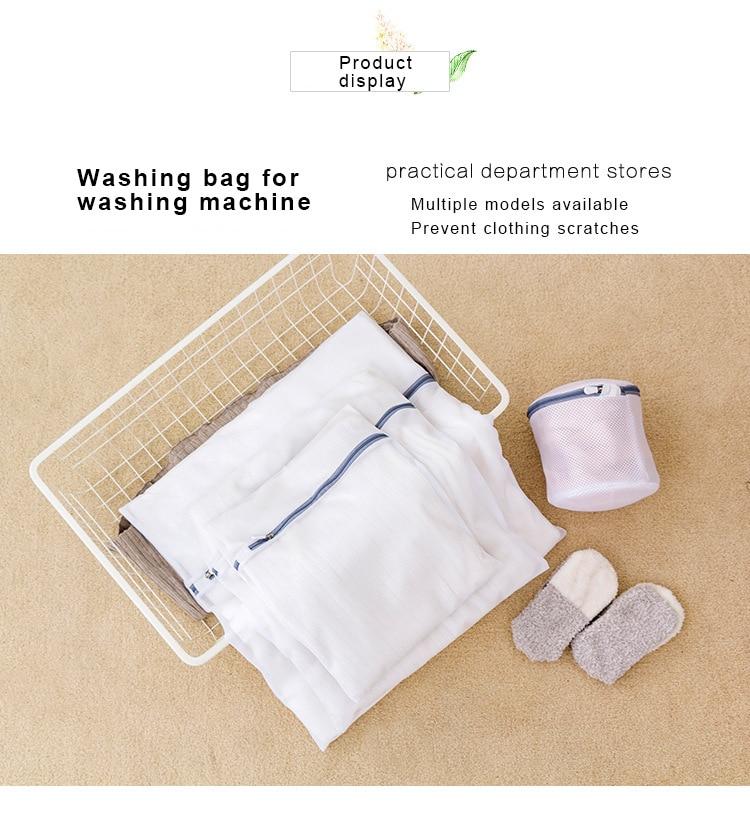 Zippered Mesh Laundry Bag Polyester Laundry Wash Bags Coarse Net Laundry Basket Laundry Bags for Washing Machines Mesh Bra Bag