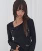 FANCY CLUB Move Button Long Sleeve (Black) F26Qb048