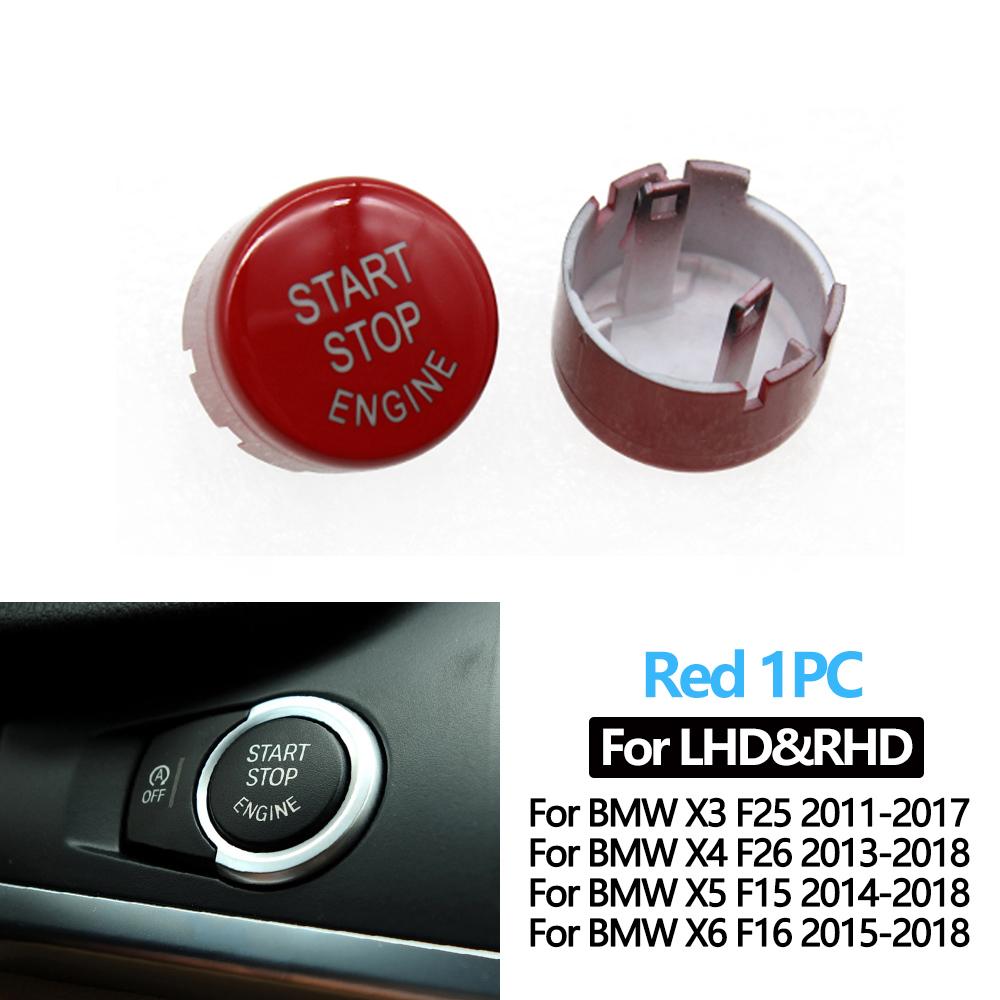 Drswk4 LHD RHD Car Engine Start Stop Button Switch Cover OFF Button For BMW X3 X4 X5 X6 F25 F26 F15 F16 61319291693,61319291694