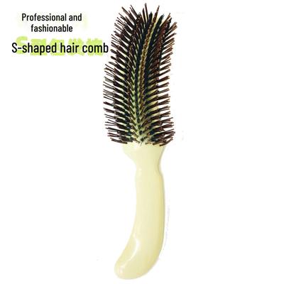 S-Shaped Evening Hair Comb: Fluffy Scraping Comb for Photo Studio Makeup Artists