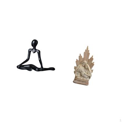 Creative Abstract Thinker And Holy Family Resin Sculpture Unique Decorative Figurine for Home Office