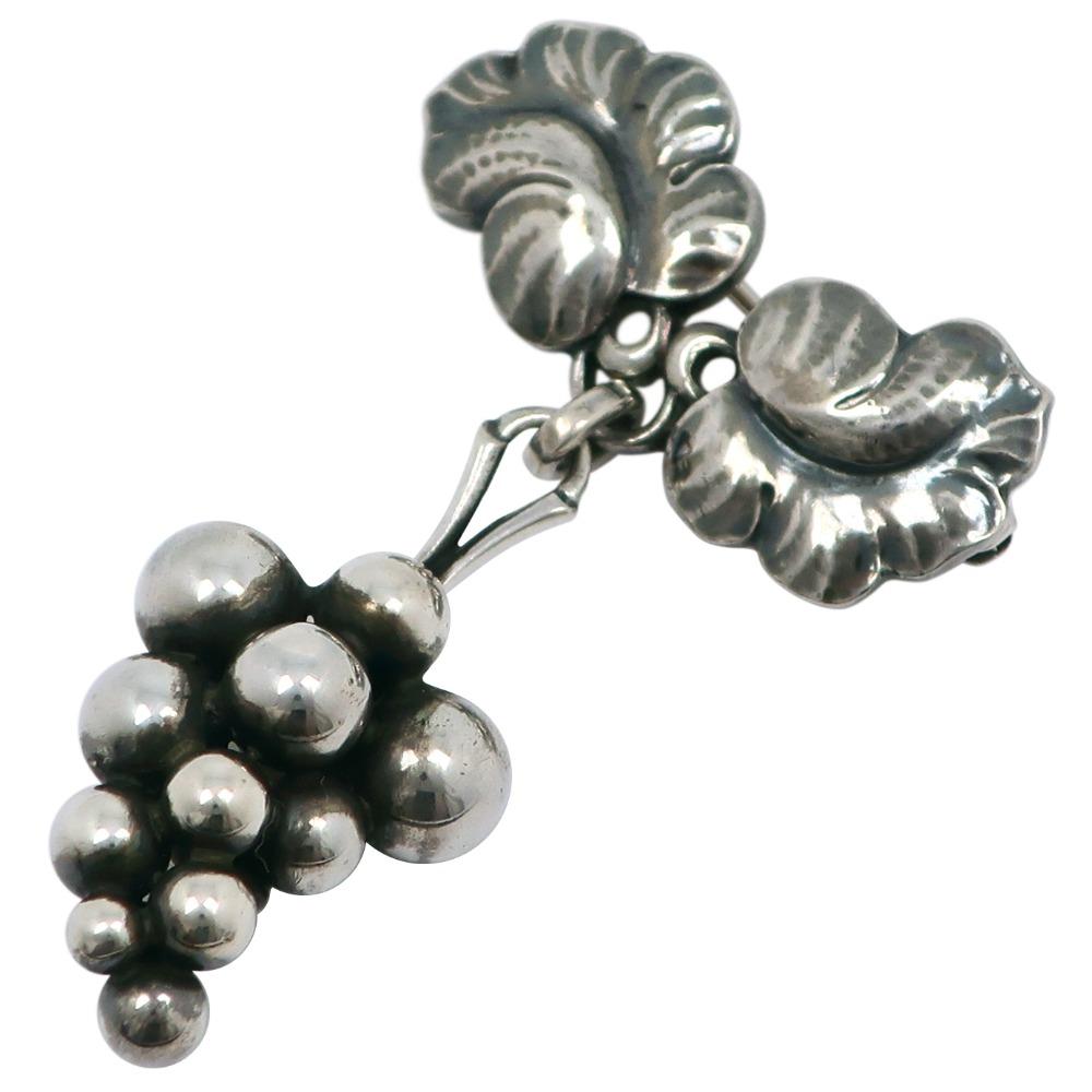 

Georg Jensen Moonlight grape Brooch grapes #217A Silver925 9.7g unisex Used