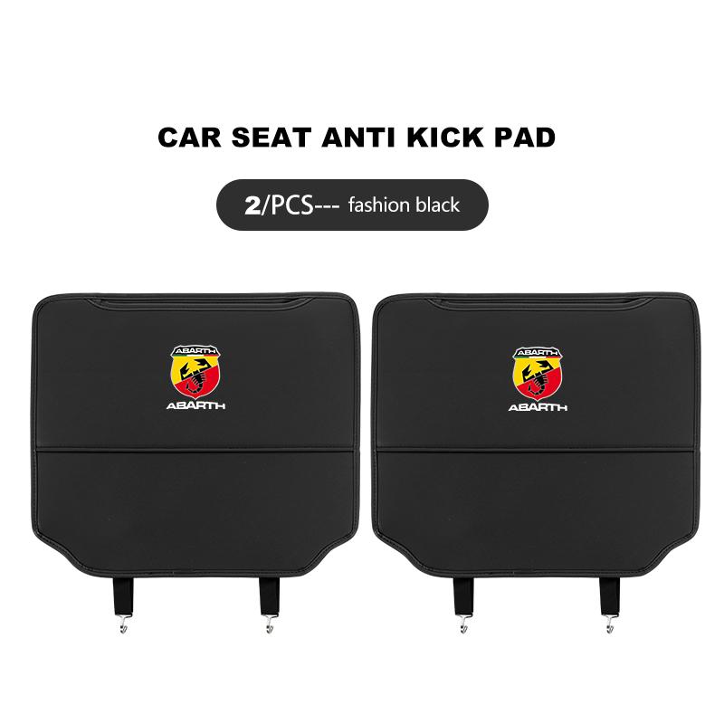 For Abarth Car Seat Back Protection Anti-Kick Pad Rear Seat Storage Bag Stilo Ducato Palio Bravo Linea Doblo 500 Grande Tipo