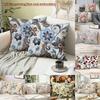 2D Platta - 2 st Boho Blommiga & Botaniska Kuddfodral, Dekorativa Kuddfodral för Soffa Sovrum Vardagsrum