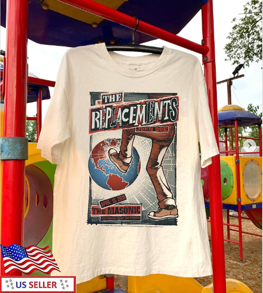 The Replacements Concert Poster 2015 T Shirt Full Size S-5XL Unisex T-Shirt L