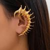 1 pièce Manchette d'oreille Gothique Fée Démon Elfe Aile Boucles d'oreilles sans perçage pour Femmes Rétro Irrégulier Clips d'oreille sombres Bijoux d'Halloween Cadeau Nouveau