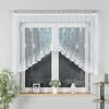 Gosia - Ready-Made Jacquard Curtain With A Cut At The Bottom - 300X120 Cm - White