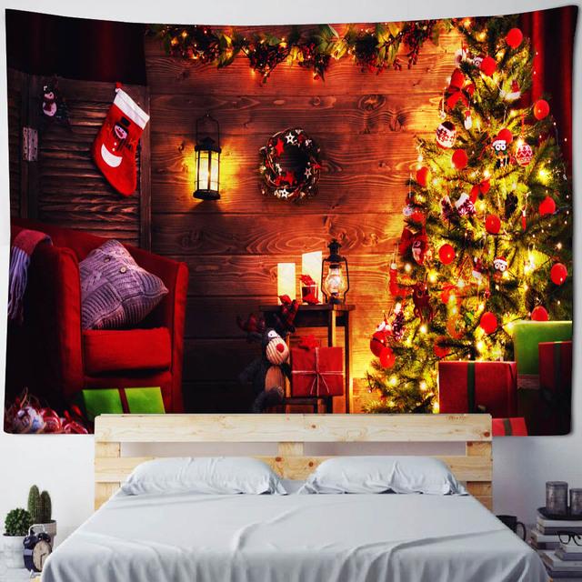 Рождественский декоративный настенный гобелен в сочельник — фото 8