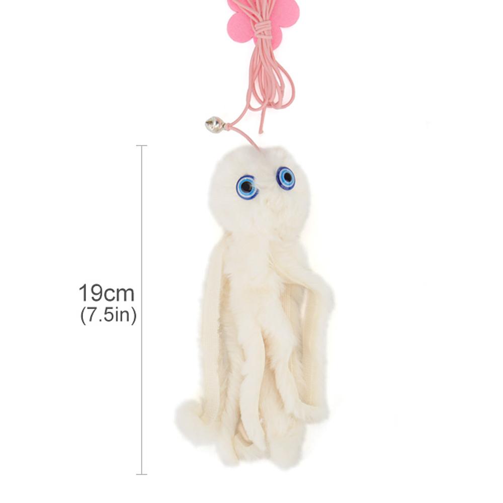 Small Octopus Cat Toy Suction Cup Hanging Cat Toy Squid Retractable Hanging Door Pet Supplies Self-hey Interactive
