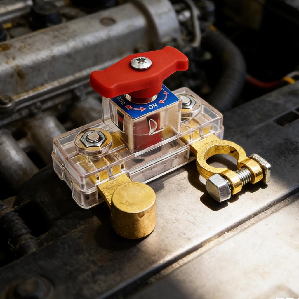 Batterie-Knopf Trennen Batterie-Trennschalter Steuerung Stromsteuerung Schutzkopf Für Garage Werkstatt Fahrzeug Limousine Wohnmobil SUV