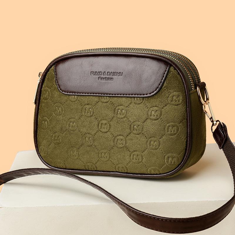 Ladies Multi-layer Fashion Crossbody Bag, Single Shoulder Small Round Bag, Casual Style
