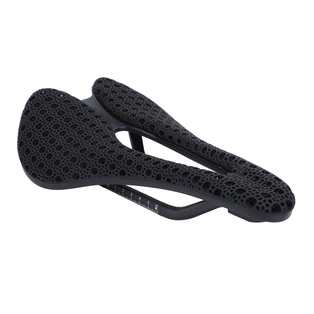 Road Cycling Seat Carbon Fiber Shock Absorption Comfortable Rapid Heat Dissipation Lightweight 3D Printed Cycling Saddle