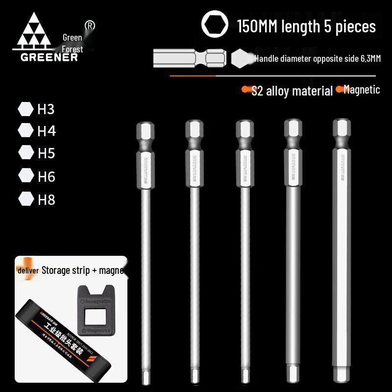 Greener Hex Screwdriver Bit Set