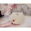 Borsa con perle di conchiglia da celebrità borsa da sposa borsa da sera borsa a tracolla obliqua borsa da banchetto pochette borsa da sera
