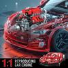 MOULD KING 10204 Technical Car Engine Toys The Motorzied FE Sports Car V8 Engine Building Block Brick Kids Christmas Gift