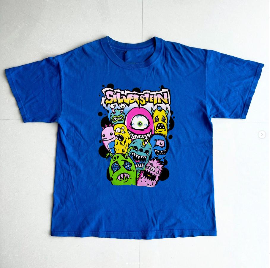 New Silverstein Band Monsters Aliens Blue S to 5XL Concert Shirt SN390