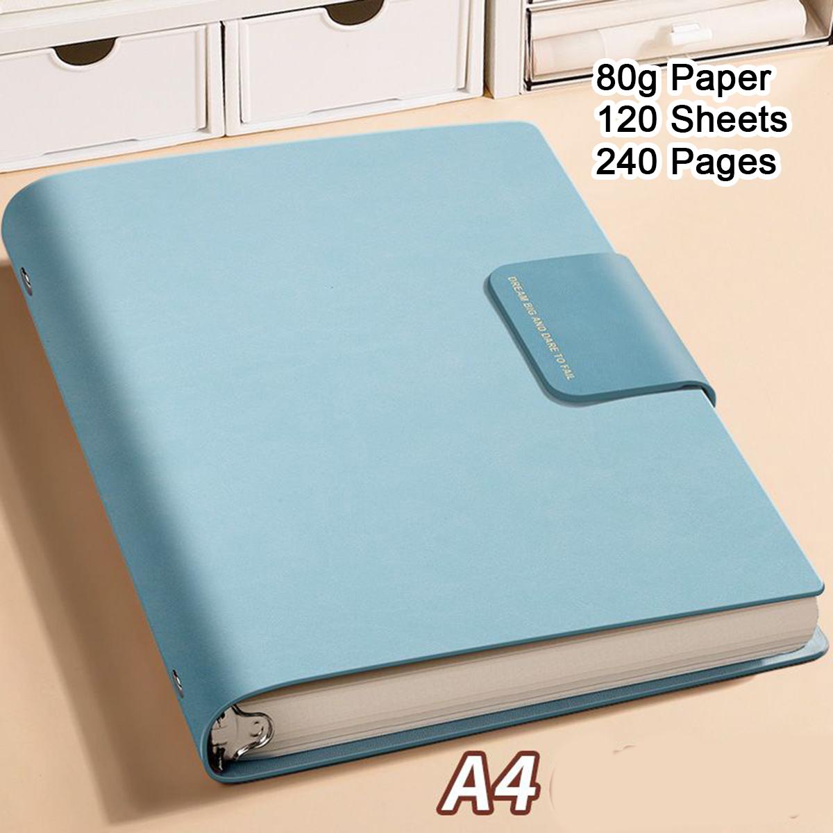 

Тетрадь для студентов, кожаная, с застежкой формата А4/В5, деловой блокнот с отрывными листами, ежедневник, журнал для записей рабочих совещаний, журнал путевых листов, 120 листов A4