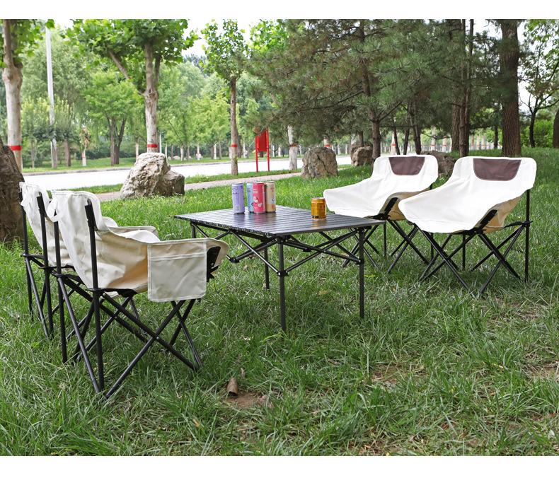 Portable Moon Chair: Outdoor Folding Recliner for Camping, Fishing, and Beach