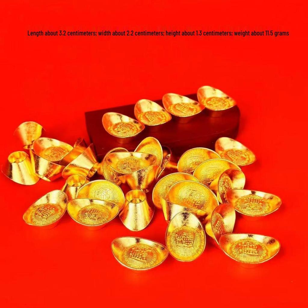 Semi di girasole Yuanbao Mini Lingotti d'oro Decorazione - Vaso Cento Benedizioni Accessorio