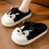 Fashion Casual Fluffy Slippers Women House Flats Fashion Cartoon Designer Shoes Girls Cute Home Plush Warm Winter Footwear Large Size