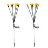2 Packs 6-head Solar Swaying Firefly Lamps Intelligent Light Control Outdoor Waterproof Ground Plug