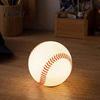 Baseball Collectibles Realistic Night Light, Desk Decor Lamp, Portable Ambient LED Bedside Lighting Ornament for Bedroom Office, Creative Sports