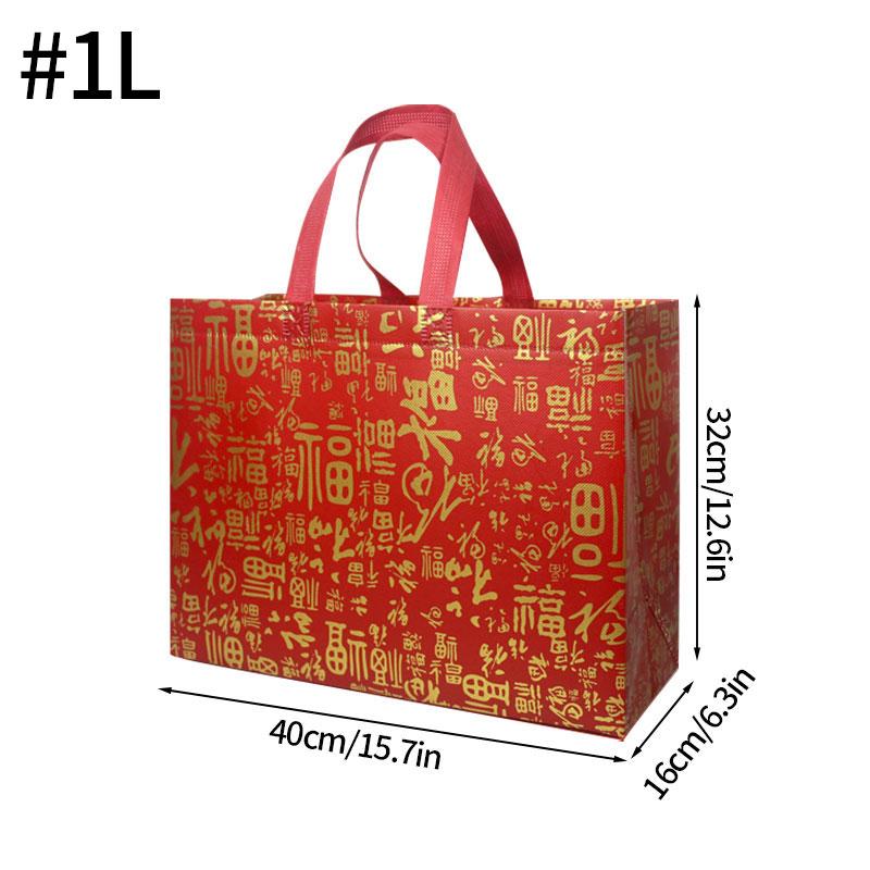 1/4Pcs Christmas Gift Bag Santa Claus Non-Woven Tote Bag With Handle Xmas Sacks Candy Bags  Christmas Decor Kids Gift Wrap