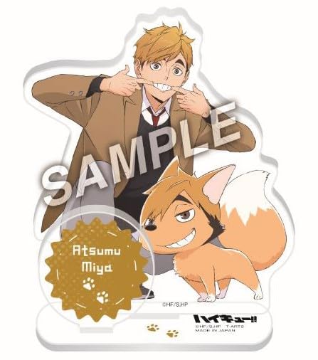 

Haikyuu Акриловый стенд Мия Ацуму Инаризаки Играющий талисман Официальный мерч