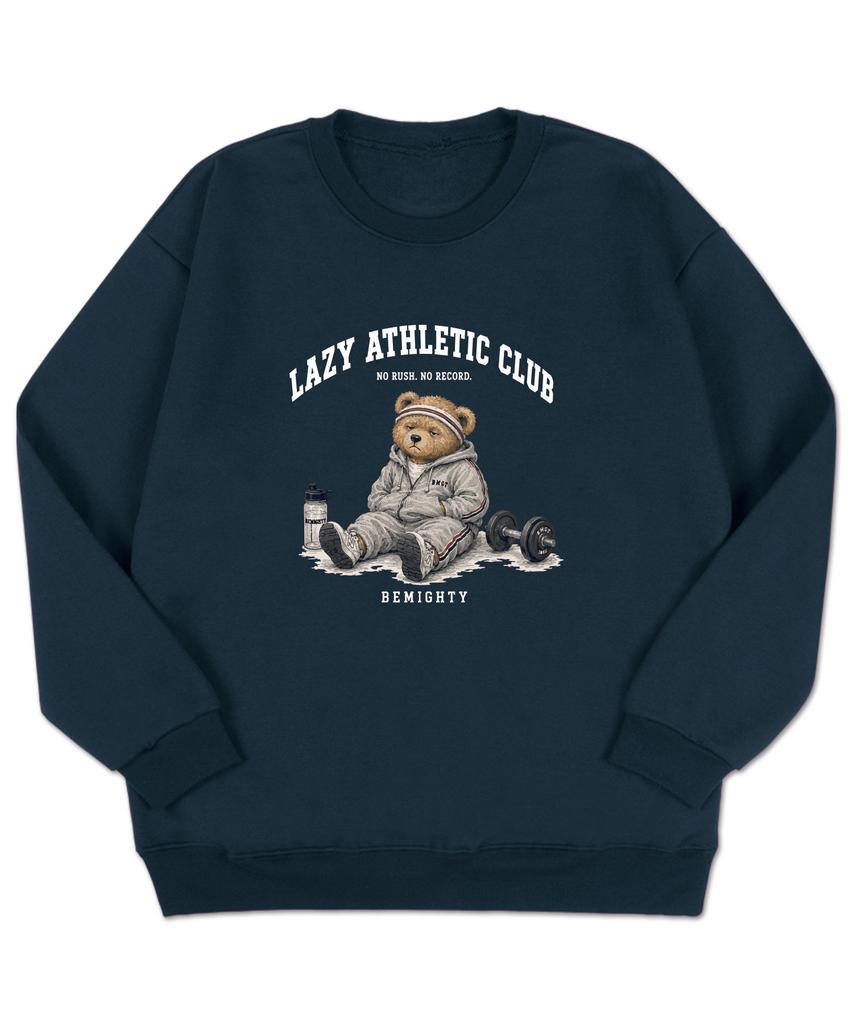 BEMIGHTY Lac Bear Oversized Double-Sided Sweatshirt Melange Grey