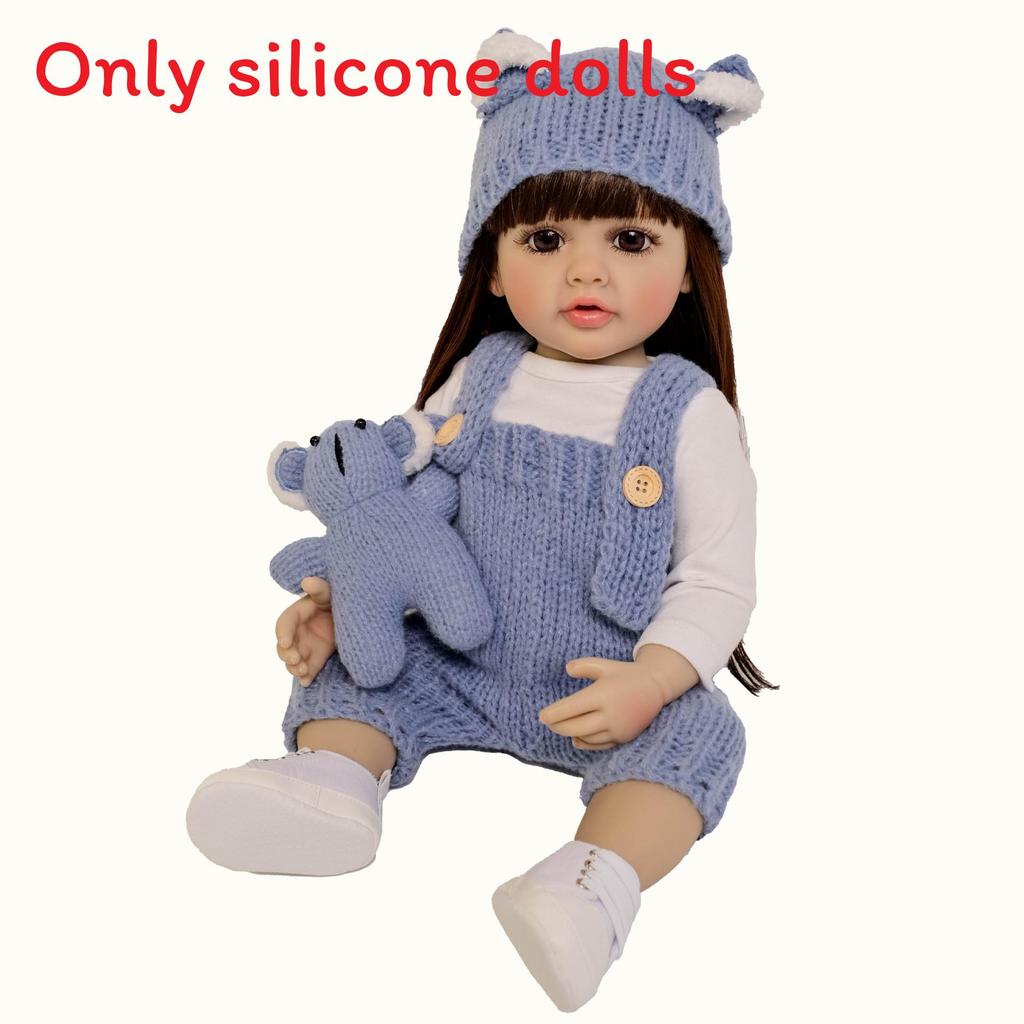 

Full Silicone Reborn Baby Doll With Knitted Hats And Clothing Design For Collectors And Gift Enthusiasts