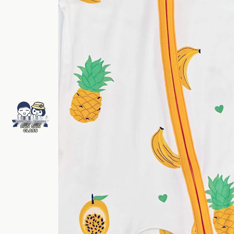 Bamboo Fiber Baby Romper with All-Over Print - Long Sleeve Onesie