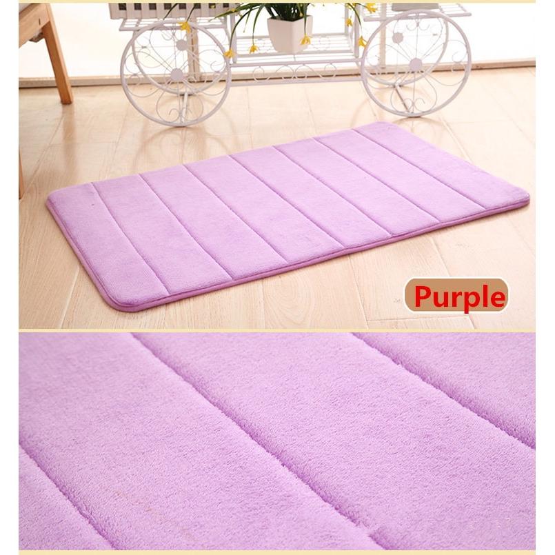 

1pcs 40*60cm Bath Mat Bathroom Carpet Water Absorption Rug Shaggy Memory Foam Bathroom Mat Kitchen Floor Rugs 40x60cm